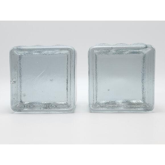Art Glass Blenko Blocks Ice Frosted Sculpture Textured Paperweights - Picture 5 of 8